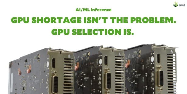 Banner for the related post: GPU shortage isn't the problem. GPU selection is.