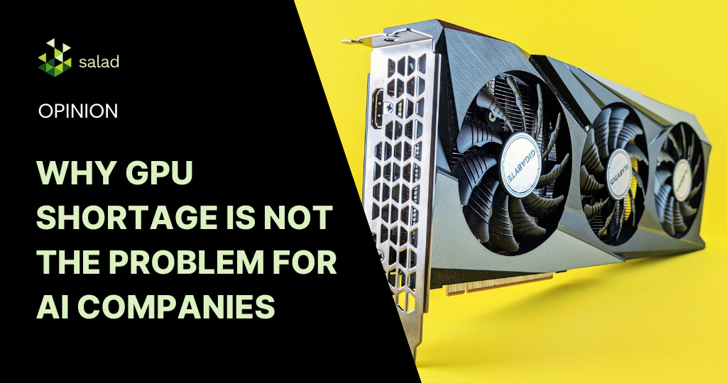 GPU shortage isnt the problem for AI/ML companies. GPU selection is