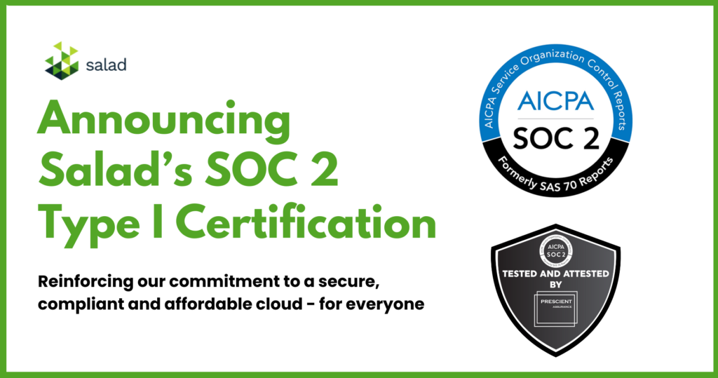 SOC 2 compliance for Salad - Security