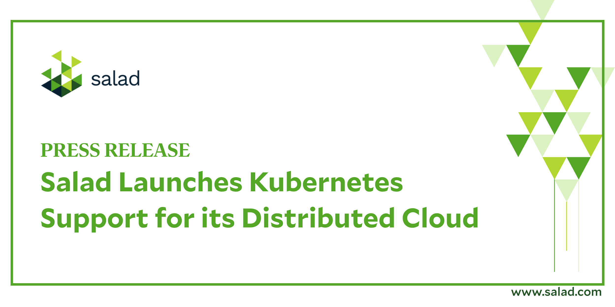 Salad launches Kubernetes support at KubeCon 2023