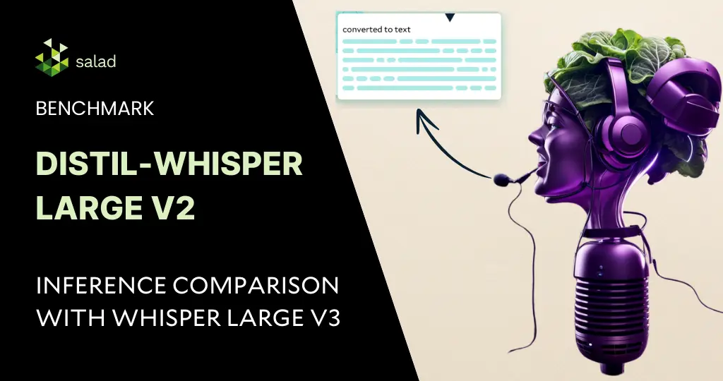 Speech to text inference benchmark - Distil Whisper Large v2
