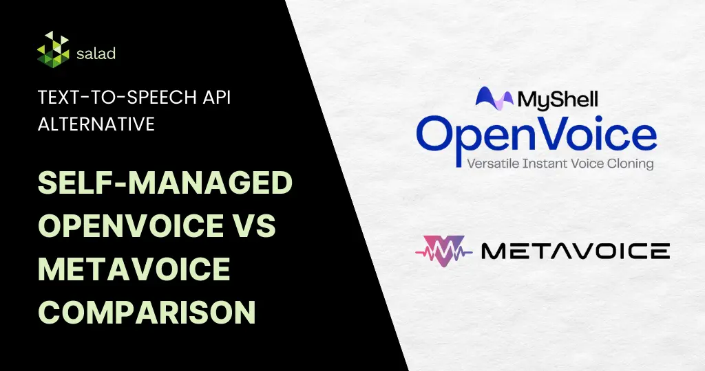 Self-managed Openvoice vs Metavoice comparison: A Text to speech API alternative