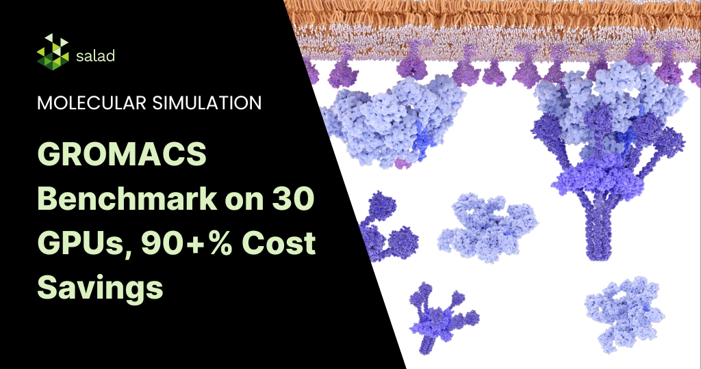 Molecular Simulation GROMACS Benchmark on SaladCloud