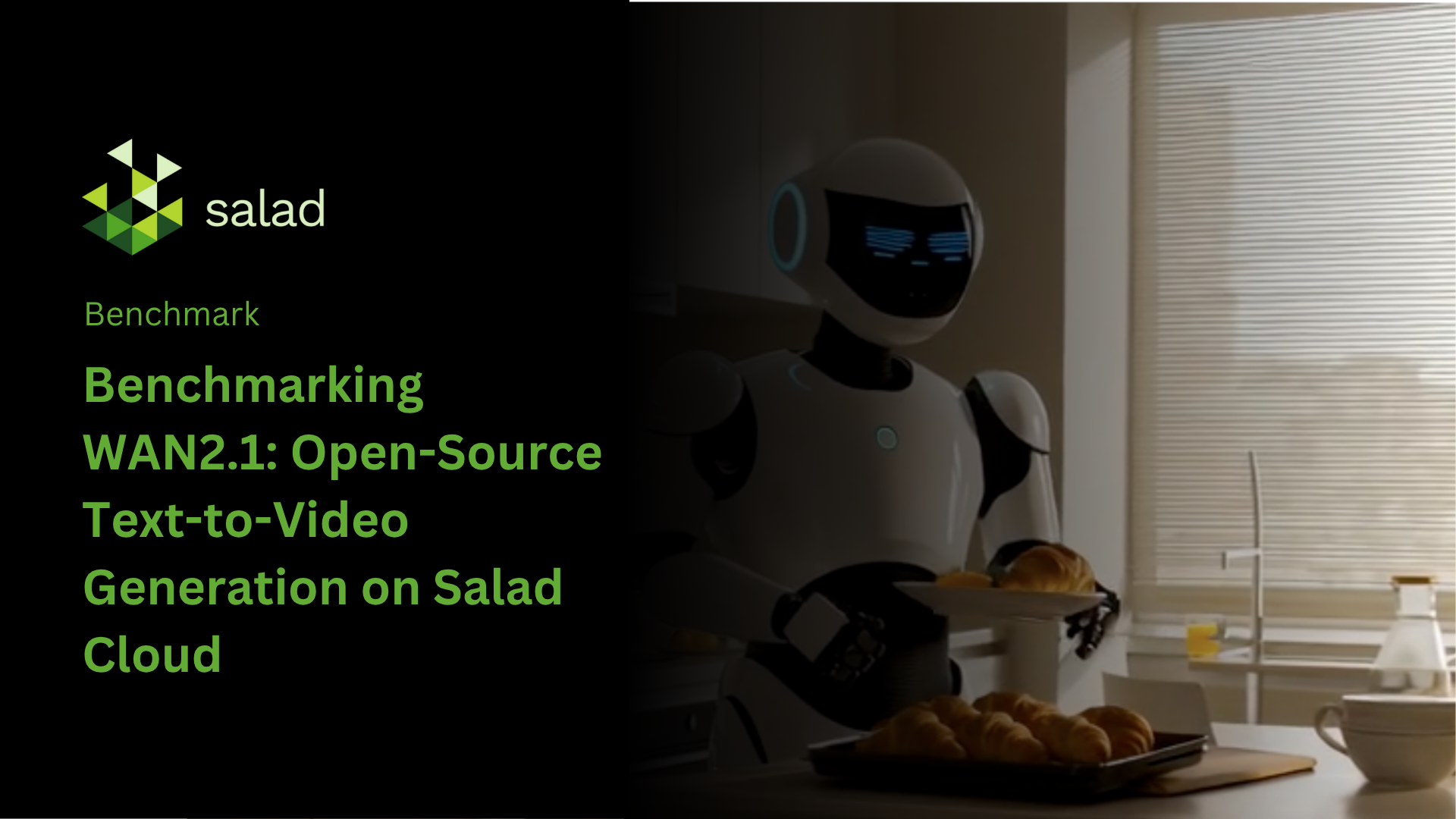 Robot with a croissant